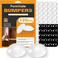Cabinet Door Bumper, Cabinet Bumpers Clear 120PCS, Cabinet Stoppers Rubber, Cabinet Cushion Drawer Stops, Rubber Cabinet Door Bumpers Sound Dampening 3/8 Inch