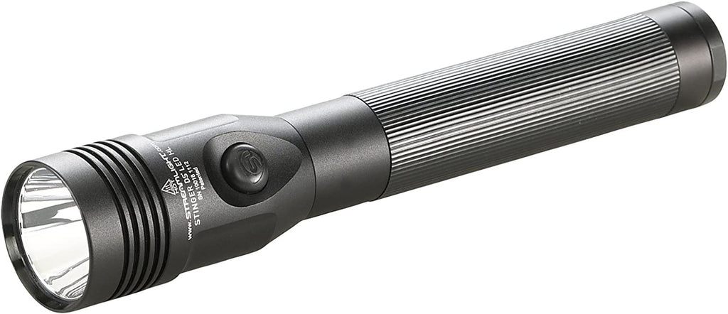 Streamlight 75458 Stinger DS LED HL 800-Lumen Rechargeable Dual Switch Flashlight with 120-Volt Ac/12-Volt DC Smart Charge Piggyback Charger (Nimh), Black